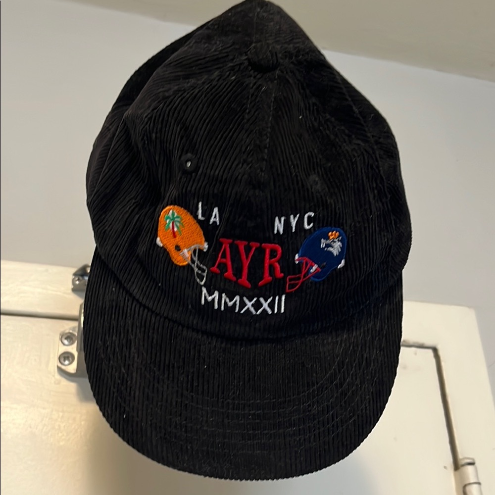 AYR Black and Orange Hat Classic Curved Brim